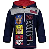 Paw Patrol Toddler Boys Fleece Hoodie Pullover Sweatshirt with Zipper Navy 4T