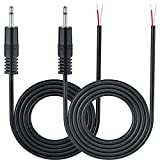 Ancable 2-Pack 3.5mm 1/8" Monaural Mini Mono Plug to Bare Wire 6-Feet - 12V DC Trigger ON/Off Cable