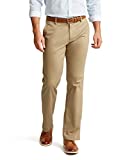 Dockers Men's Straight Fit Signature Lux Cotton Stretch Pant, New British Khaki, 38W x 32L