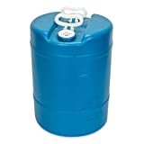 15 Gallon Emergency Water Storage Barrel - 1 Tank - Preparedness Supply - Water Tank Drum Container - Portable, Reusable, BPA Free, Food Grade Plastic