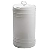 Hudson Exchange 15 Gallon Tight Head Drum with 2" & 3/4" Fittings, UN Rated, Food Grade BPA Free HDPE, Natural