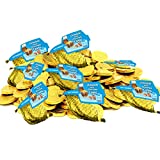 Hanukkah Chocolate Gelt, Milk Chocolate Coins, Kosher Certified Cholov Yisroel Chanukah Gelt (8 Mesh Bags)