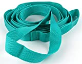 Yoga Strap Stretching Strap with Exercise Book Physical Therapy Equipment Stretch Band Rehab Multi-Loop Strap Nonelastic Exercise Strap for Pilates, Dance and Gymnastics