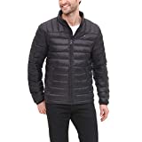 Tommy Hilfiger Men's Packable Down Puffer Jacket, Black, XXX-Large