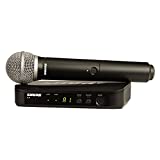 Shure BLX24/PG58 Wireless Microphone System with BLX4 Receiver and BLX2 Handheld Transmitter with PG58 Mic Capsule for Lead and Backup Vocal Applications