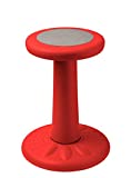 Active Chairs Wobble Stool for Kids, Flexible Seating Improves Focus and Helps ADD/ADHD, 17.75-Inch Pre-Teen Chair, Ages 7-12, Red