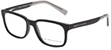 A|X Armani Exchange Men's AX3029 Square Prescription Eyeglass Frames, Matte Black/Demo Lens, 54 mm