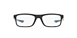 Oakley OX8081 Plank 2.0 Rectangular Prescription Eyeglass Frames, Polished Black/Demo Lens, 53 mm
