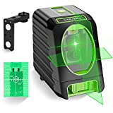 Self-leveling Laser Level - Huepar Box-1G 150ft/45m Outdoor Green Cross Line Laser Level with Vertical Beam Spread Covers of 150, Selectable Laser Lines, 360 Magnetic Base and Battery Included