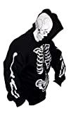 Scorn - The Original SCORN Skeleton - Mens Pullover Hoodie, Large, Black