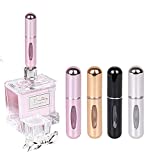 Yamadura Portable Mini Refillable Perfume Atomizer Bottle Spray, Scent Pump Case for Travel (5ml, 4 Pack) 4