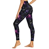 GAYHAY High Waisted Leggings for Women - Soft Opaque Slim Tummy Control Printed Pants for Running Cycling Yoga