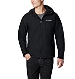 Columbia Men's Ascender Hooded Softshell Jacket, Black, Large