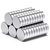 THCMAG Strong Neodymium Magnets, Rare Earth Magnets for Crafts, Small Magnets for Whiteboard, Heavy Duty Magnets, Mini Magnets, Tiny Magnets, Round Magnets (12x3MM-50PCS)