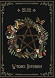 Witches Datebook: 2022 Moon Cycle Planner | 12 Months Organizer with Daily Weekly Tarot Record and More.. This Diary Makes a Great Witchy Stuff Gift! (Vintage Floral Wreath Pentagram Cover)