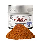 Taste of Morocco - Artisanal Craft Seasoning - Gourmet Spices Blend - Non GMO - 1.2 Ounce - Magnetic Tin - Small Batch - Hand Packed