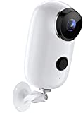 【2022Updated】 Security Cameras Indoor/Outdoor Wireless,With Rechargeable Battery Powered Wifi Camera,Upgraded Night Vision Home Security Camera,2-Way Audio and SD Storage,Advanced AI Person-Detection