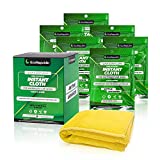 ECOREPUBLIC Car Detailing and Waterless Wash Cleaning kit with Cleaner Wipes (9.8'' x 11.8'', 6 Pack) & Microfiber Towel (16'' x 16'', 1 Pack) for Cars, RVs, Motorcycles & Boats Exterior or Interior