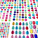 365pcs Jewels Stickers Gem Stickers Rhinestone for Crafts Sticker Gems Self Adhesive Bling Jewels