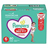 Pampers Pull On Cruisers 360° Fit Disposable Baby Diapers with Stretchy Waistband Super Pack Packaging May Vary, Size 6 , 80 Count