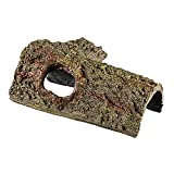 Zilla Pet Reptile Bark Bends Terrarium Decor, Medium,Brown