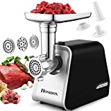Homdox 2000W Electric Meat Grinder, Sausage Stuffer with 3 Grinding Plates and Sausage Stuffing Tubes, Meat Machine for Home Use and Commercial/ETL Approved
