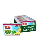 Dole Fruit Bowls Pineapple in Lime Gel, Gluten Free Healthy Snack, 4 Oz, 24 Total Cups