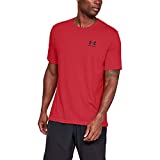 Under Armour Mens Sportstyle Left Chest Short-Sleeve T-Shirt , Red (600)/Black , 4X-Large
