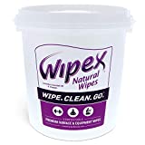 Gym Wipes by Wipex – Natural Fitness Equipment Cleaning with Lavender & Vinegar for Yoga Mats, Peloton Bike & Fitness Equipment, 400ct Bucket