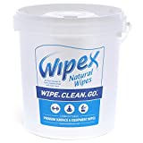 Wipex Gym & Fitness Cleaning Wipes, 400ct Dispensing Bucket with Sanitizing BZK Antiseptic - Great for Yoga, Peloton, Weight Machines, Treadmills and Equipment