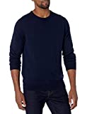 Amazon Brand - Goodthreads Men's Lightweight Merino Wool Crewneck Sweater, Navy, Large