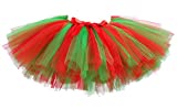 Tutu Dreams Christmas Dress Elf Costume for Women Red Green Tutu Skirts Adult Xmas Christmas Decorations Gifts (Free Size, Christmas)