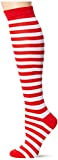 Forum Novelties Women's Novelty Red Striped Knee Socks, White/Red, One Size