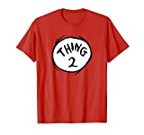Dr. Seuss Thing 2 Emblem RED T-shirt T-Shirt