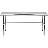 24" X 60" Open Base Stainless Steel Work Table | Residential & Commercial | Food Prep | Heavy Duty Utility Work Station | NSF Certified