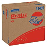WypAll X70 Extended Use Reusable Cloths (41455), POP-UP Box, Long Lasting Performance, White (Box of 100 wipers)