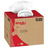 WypAll X70 Extended Use Reusable Cloths (55300), Brag Box, White, 1 Box with 200 Sheets