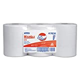 WypAll 41702 X70 Cloths, Center-Pull, 9 4/5 x 13 2/5, White, 275 per Roll (Case of 3 Rolls)