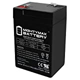 Mighty Max Battery ML4-6 - 6 Volt 4.5 AH, F1 Terminal, Rechargeable SLA AGM Battery