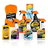 Premier Car Care Kit by Armor All, Includes Car Wax & Wash Kit, Glass Cleaner, Car Air Freshener, Tire & Wheel Cleaner, 8 Pieces