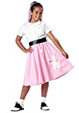 California Costumes Child Pink Poodle Skirt - Medium (Fits sizes 8-10)