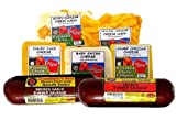 Wisconsin's Best and Wisconsin Cheese Company, Gift Basket including Our Famous Cheese Curds, Cheese Blocks & Summer Sausage Popular Assortment Sampler. Holiday Charcuterie Gift Box.