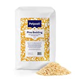 Petpost | Pine Bedding for Chicken Coops & Cages - 6 cu.ft. of Absorbent Wood Shavings for Poultry Habitats - Low Dust Cage Bedding for Chickens - 2.3 cu.ft. Compressed Bag Expands to 6 cu.ft.