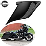 US Stock Moto Onfire Vivid/Glossy Black, Stretched Side Covers Fit for 2014 2015 2016 2017 2018 2019 2020 2021, Harley Touring, Street Glide, Road Glide(ABS Plastic Panels, Side Skirts, 6 Pins)