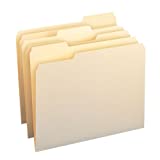 Smead File Folder, 1/3-Cut Tab, Assorted Position, Letter Size, Manila, 200 Per Box (10382)