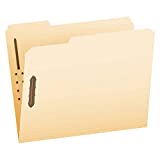 Pendaflex Fastener Folders, 2 Fasteners, Letter Size, Manila, 1/3 Cut Tabs, in Left, Right, Center Positions, 50 Per Box (FM213)