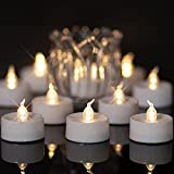 Beichi Battery Operated Tea Lights with Timer,A Great Choice Heighten The Festive Atmosphere, Set of 24 LED Timed Tealight Candles, Warm White Flickering Electric Tea Candles, 6 hrs On 18 hrs Off