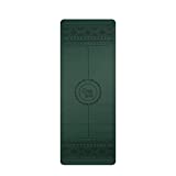 Yogi Bare Wild Paws Yoga Mat 1/6" (4mm) - Extreme Non Slip Grip Fitness & Exercise Mat - ECO Friendly Natural Rubber - Yoga Exercise Equipment & Meditation Accessories - Green