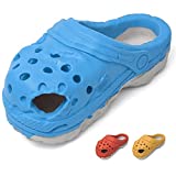 AiGouGou Cute Slippers Chew Toys,Dog Chew Toys for Aggressive Chewers,Tough Durable Strong NaturalRubber,Indestructible Interactive Toys for Large Medium Small Dog Fun to Chew,Teeth Cleaning (Blue)