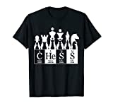 Chess sets periodic table elements t shirt gift for kids men